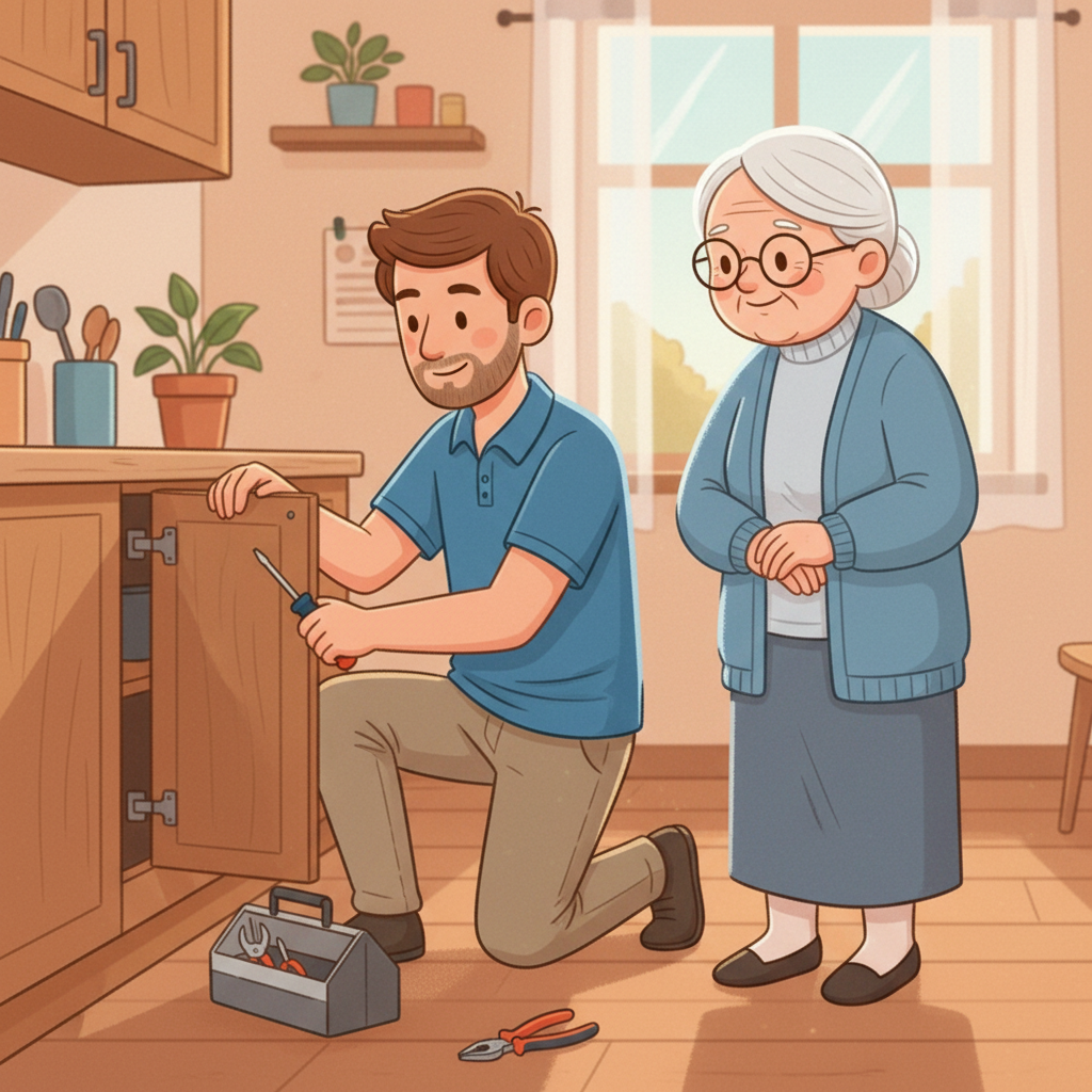 Wir übernehmen kleine Reparaturen und einfache Handgriffe im Haushalt.