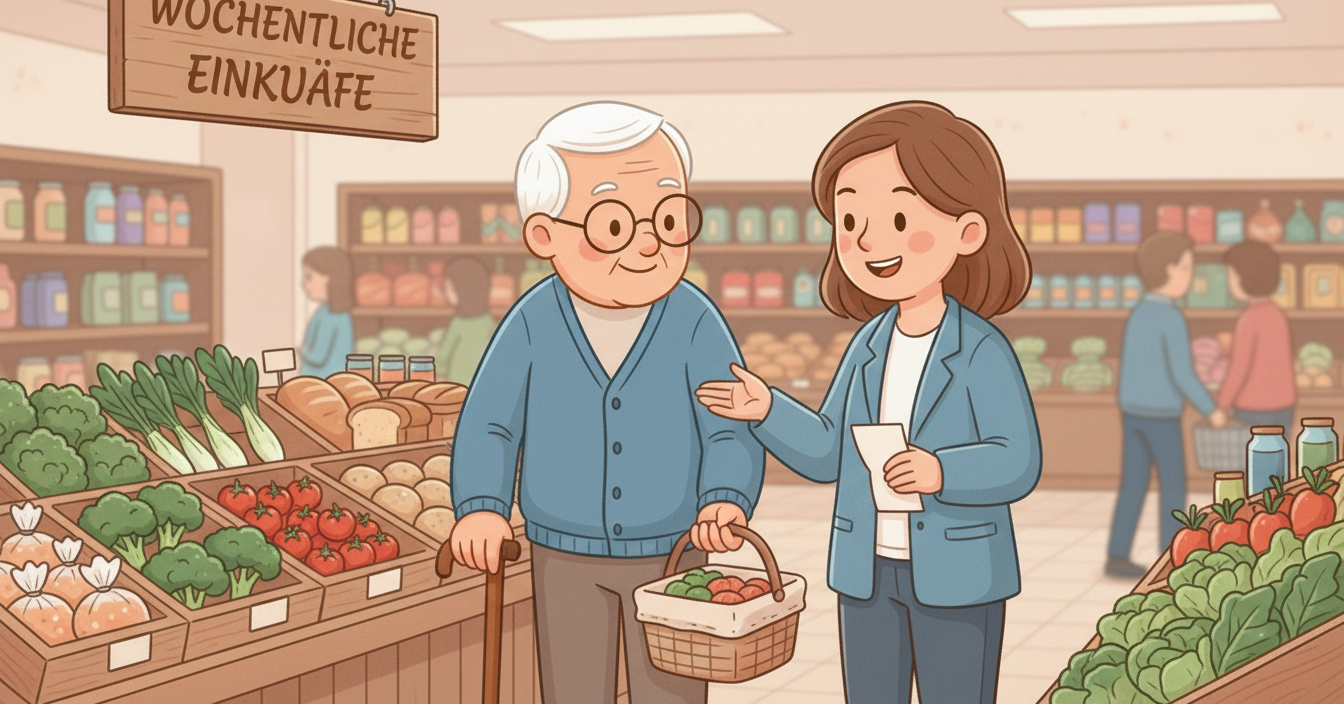 Wir stehen Angehörigen zuverlässig zur Seite.
						Durch klare Absprachen, feste Zeiten und eine Betreuung, auf die man sich verlassen kann.
						So entsteht Entlastung, ohne dass sich jemand Sorgen machen muss.